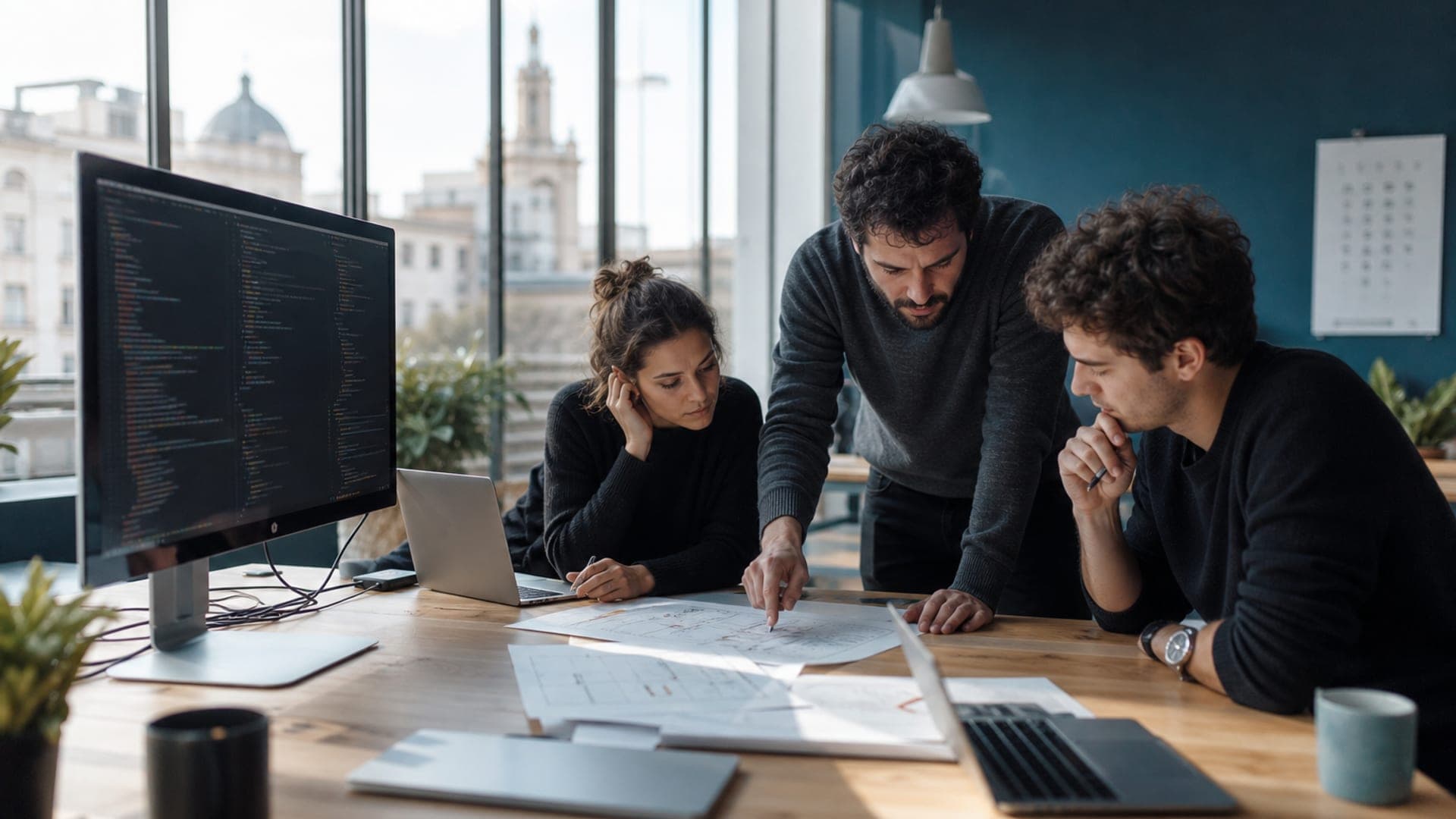 Equipo de Metrio Labs trabajando en un proyecto real